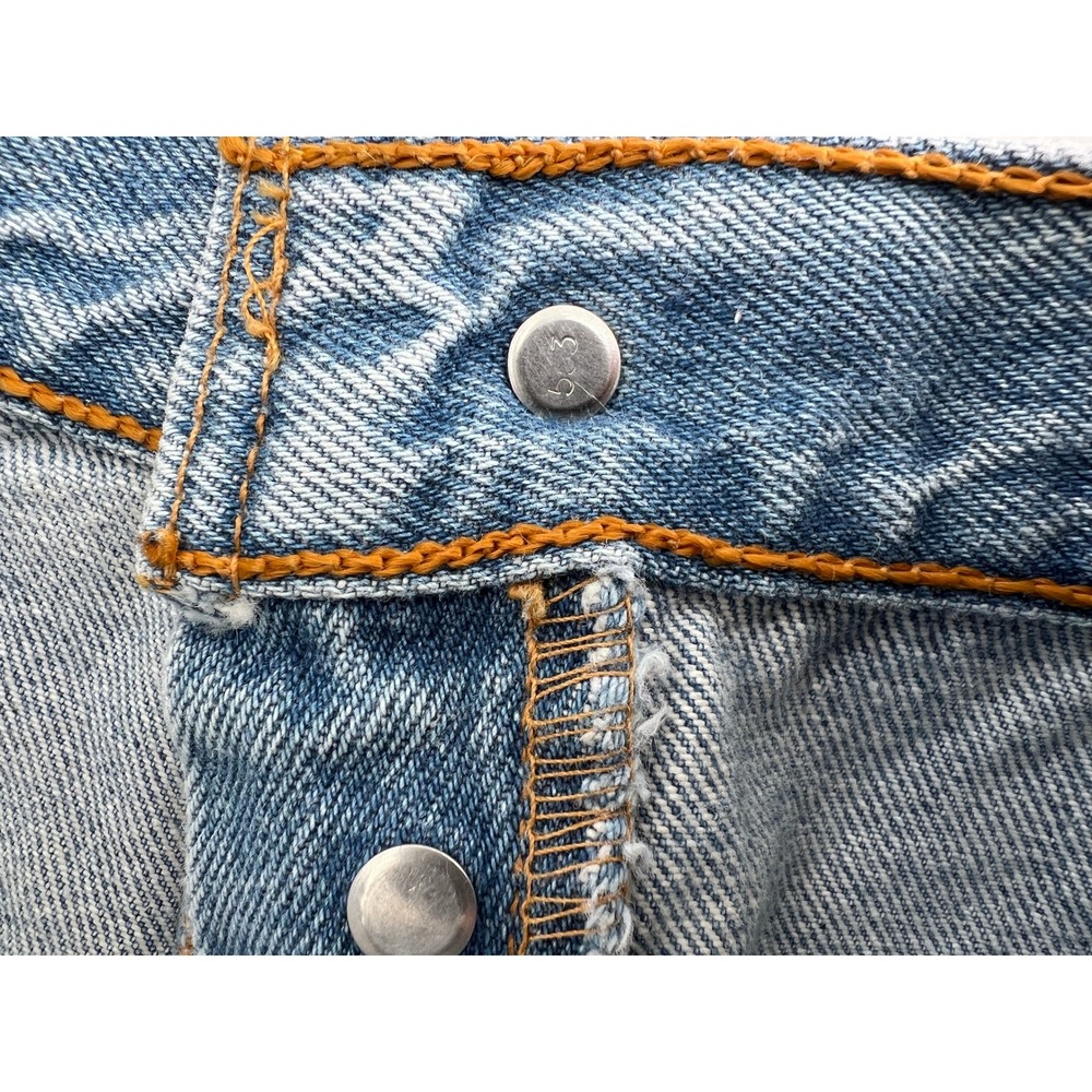 Vintage Levis 501 Mens Jeans Made in USA Button Fly Denim 36x34 (34x32) 80s‎ 90s - Picture 6 of 13